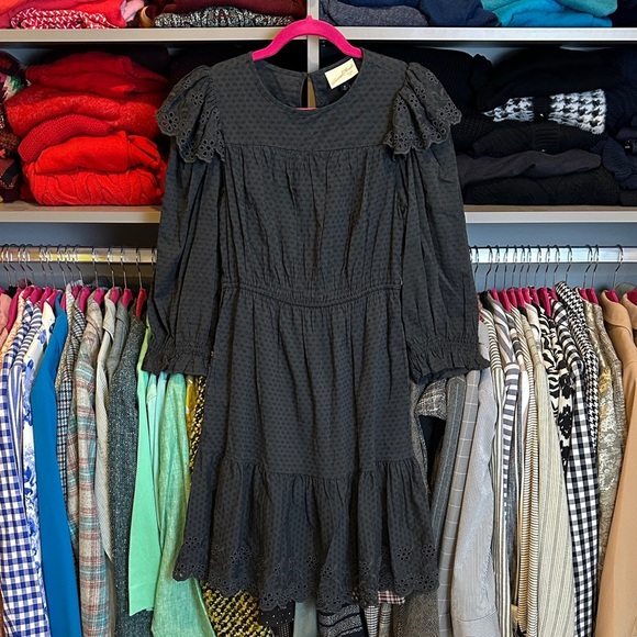 Universal Thread Dresses & Skirts - Universal Thread charcoal long sleeve 2 pocket elastic waistband dress size XS